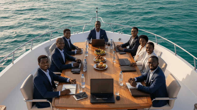 Private yacht meeting venue on the Kenya coast