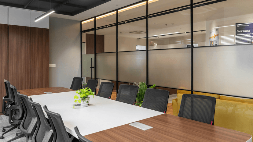 Modern flexible office rental workspace